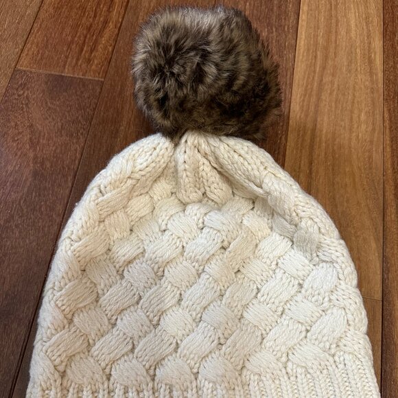 J. Crew Knit Pom-Pom Beanie - Picture 1 of 8